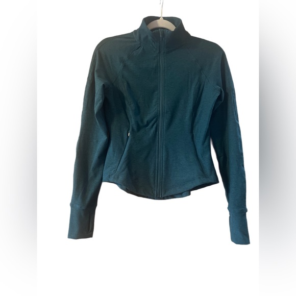 Danskin Full Zip Athletic Jacket, Heathered Blue-Green/Turquoise,Women’s Size XS - Picture 12 of 12